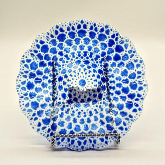 Sydenstricker Hand-Crafted Vintage Fused Art Glass Bowl - Picture 4 of 6